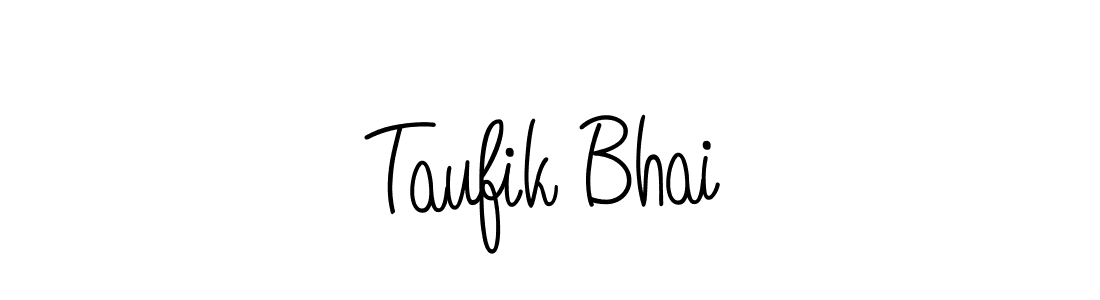 Create a beautiful signature design for name Taufik Bhai. With this signature (Angelique-Rose-font-FFP) fonts, you can make a handwritten signature for free. Taufik Bhai signature style 5 images and pictures png