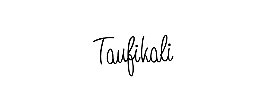 Use a signature maker to create a handwritten signature online. With this signature software, you can design (Angelique-Rose-font-FFP) your own signature for name Taufikali. Taufikali signature style 5 images and pictures png