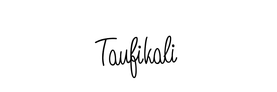 You should practise on your own different ways (Angelique-Rose-font-FFP) to write your name (Taufikali) in signature. don't let someone else do it for you. Taufikali signature style 5 images and pictures png