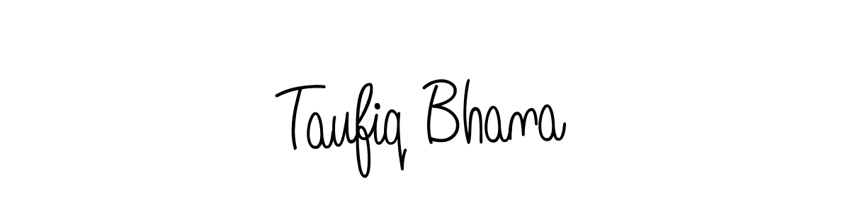 Use a signature maker to create a handwritten signature online. With this signature software, you can design (Angelique-Rose-font-FFP) your own signature for name Taufiq Bhana. Taufiq Bhana signature style 5 images and pictures png