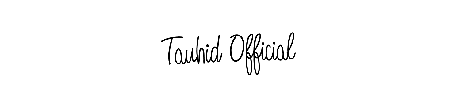Similarly Angelique-Rose-font-FFP is the best handwritten signature design. Signature creator online .You can use it as an online autograph creator for name Tauhid Official. Tauhid Official signature style 5 images and pictures png
