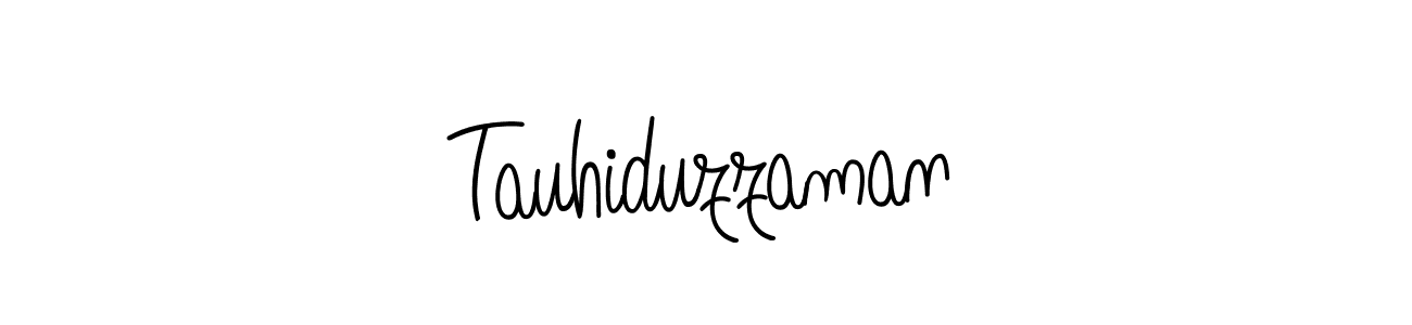 Create a beautiful signature design for name Tauhiduzzaman. With this signature (Angelique-Rose-font-FFP) fonts, you can make a handwritten signature for free. Tauhiduzzaman signature style 5 images and pictures png