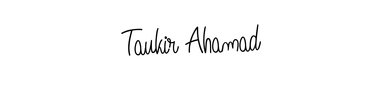 Create a beautiful signature design for name Taukir Ahamad. With this signature (Angelique-Rose-font-FFP) fonts, you can make a handwritten signature for free. Taukir Ahamad signature style 5 images and pictures png