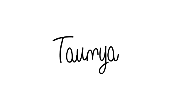 How to make Taunya signature? Angelique-Rose-font-FFP is a professional autograph style. Create handwritten signature for Taunya name. Taunya signature style 5 images and pictures png