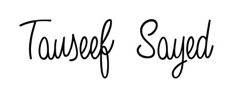 A timeless handwritten aesthetic for Tauseef  Sayed. The Angelique-Rose-font-FFP font gives your signature a handcrafted feel with natural curves. Tauseef  Sayed signature style 5 images and pictures png