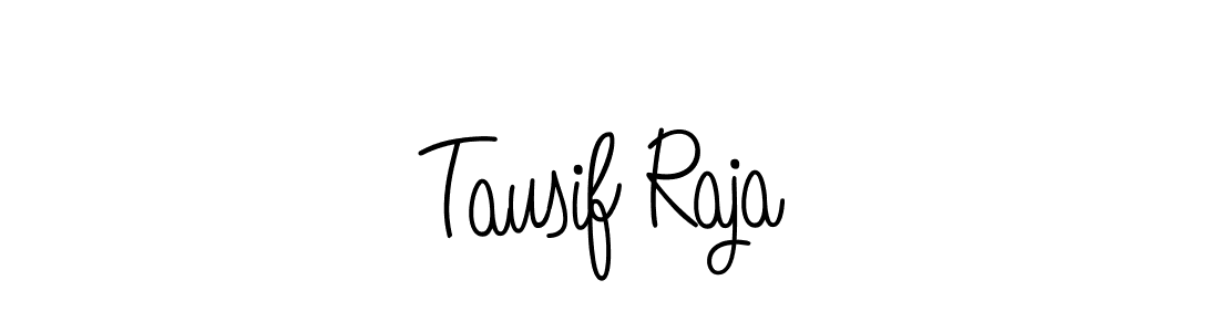 The best way (Angelique-Rose-font-FFP) to make a short signature is to pick only two or three words in your name. The name Tausif Raja include a total of six letters. For converting this name. Tausif Raja signature style 5 images and pictures png