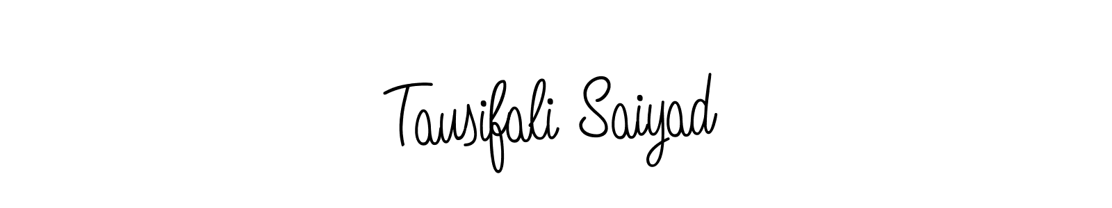 Make a short Tausifali Saiyad signature style. Manage your documents anywhere anytime using Angelique-Rose-font-FFP. Create and add eSignatures, submit forms, share and send files easily. Tausifali Saiyad signature style 5 images and pictures png