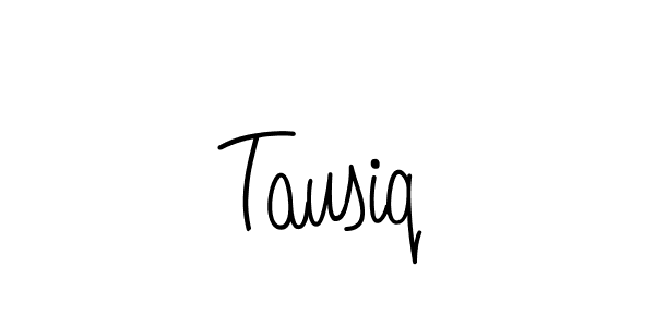 The best way (Angelique-Rose-font-FFP) to make a short signature is to pick only two or three words in your name. The name Tausiq include a total of six letters. For converting this name. Tausiq signature style 5 images and pictures png