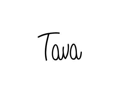 Design your own signature with our free online signature maker. With this signature software, you can create a handwritten (Angelique-Rose-font-FFP) signature for name Tava. Tava signature style 5 images and pictures png