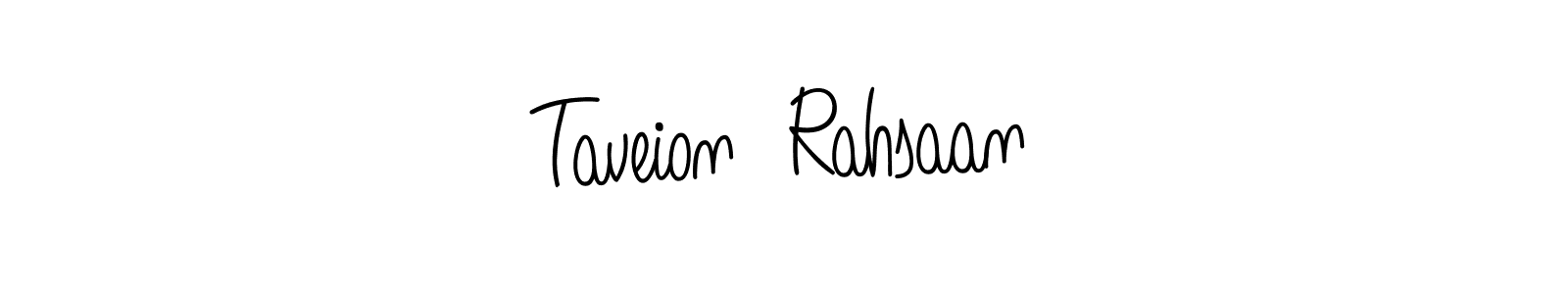 if you are searching for the best signature style for your name Taveion  Rahsaan. so please give up your signature search. here we have designed multiple signature styles  using Angelique-Rose-font-FFP. Taveion  Rahsaan signature style 5 images and pictures png