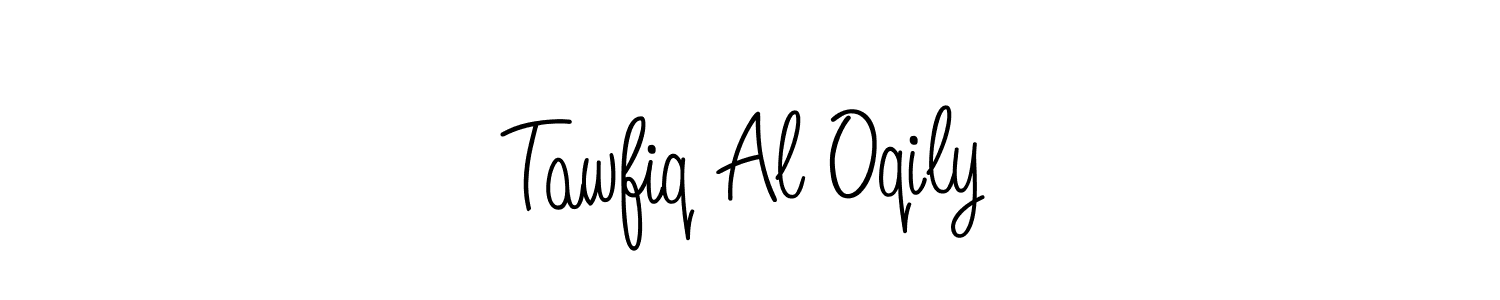 Make a beautiful signature design for name Tawfiq Al Oqily. With this signature (Angelique-Rose-font-FFP) style, you can create a handwritten signature for free. Tawfiq Al Oqily signature style 5 images and pictures png