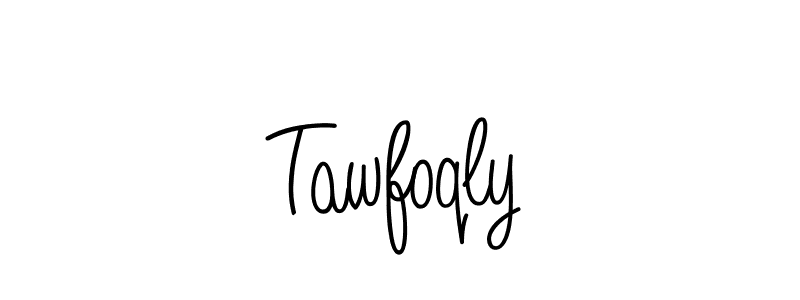 Tawfoqly stylish signature style. Best Handwritten Sign (Angelique-Rose-font-FFP) for my name. Handwritten Signature Collection Ideas for my name Tawfoqly. Tawfoqly signature style 5 images and pictures png