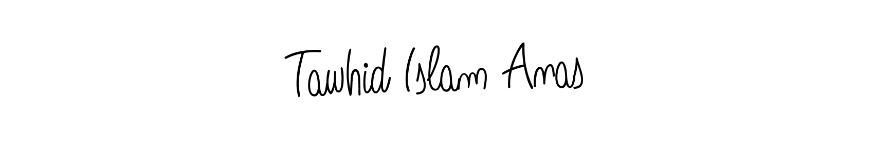 The best way (Angelique-Rose-font-FFP) to make a short signature is to pick only two or three words in your name. The name Tawhid Islam Anas include a total of six letters. For converting this name. Tawhid Islam Anas signature style 5 images and pictures png