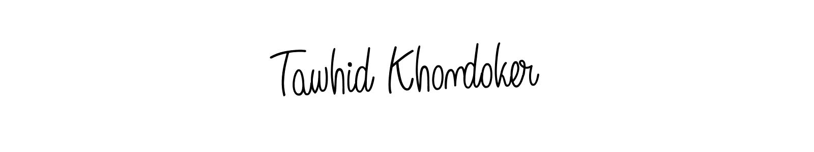 Create a beautiful signature design for name Tawhid Khondoker. With this signature (Angelique-Rose-font-FFP) fonts, you can make a handwritten signature for free. Tawhid Khondoker signature style 5 images and pictures png