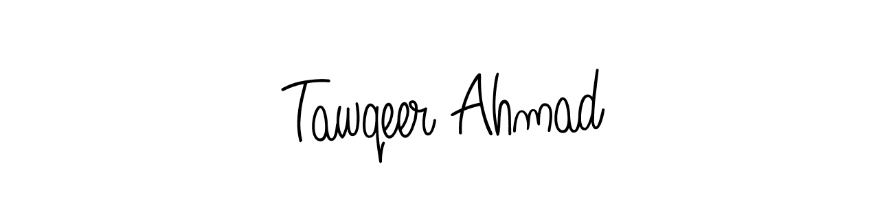 How to make Tawqeer Ahmad signature? Angelique-Rose-font-FFP is a professional autograph style. Create handwritten signature for Tawqeer Ahmad name. Tawqeer Ahmad signature style 5 images and pictures png