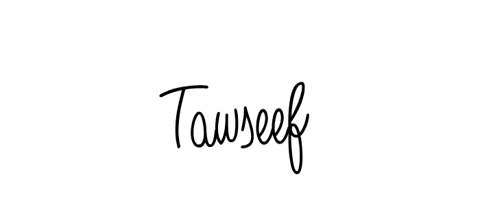 How to make Tawseef name signature. Use Angelique-Rose-font-FFP style for creating short signs online. This is the latest handwritten sign. Tawseef signature style 5 images and pictures png