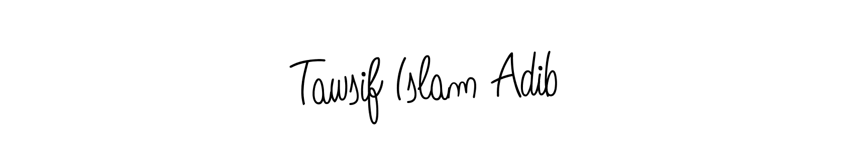 Create a beautiful signature design for name Tawsif Islam Adib. With this signature (Angelique-Rose-font-FFP) fonts, you can make a handwritten signature for free. Tawsif Islam Adib signature style 5 images and pictures png