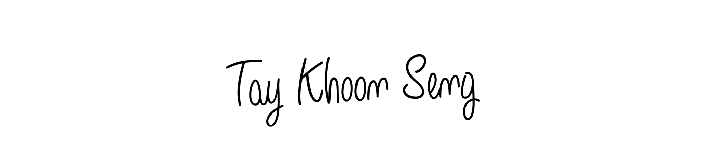 Angelique-Rose-font-FFP is a professional signature style that is perfect for those who want to add a touch of class to their signature. It is also a great choice for those who want to make their signature more unique. Get Tay Khoon Seng name to fancy signature for free. Tay Khoon Seng signature style 5 images and pictures png