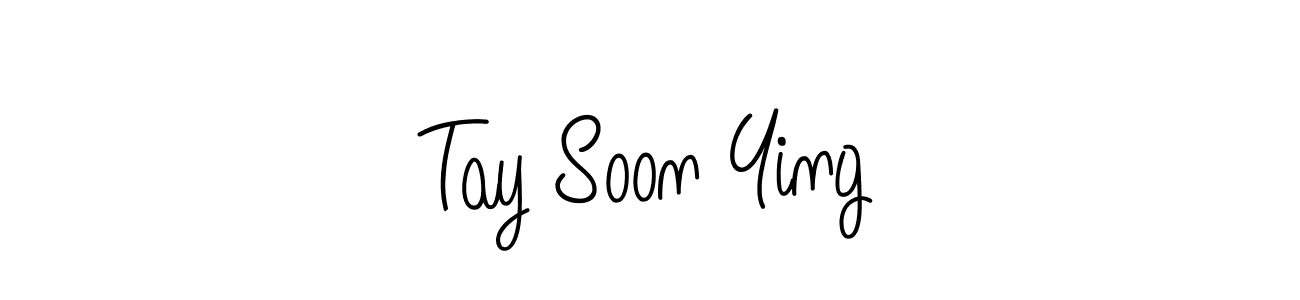 Use a signature maker to create a handwritten signature online. With this signature software, you can design (Angelique-Rose-font-FFP) your own signature for name Tay Soon Ying. Tay Soon Ying signature style 5 images and pictures png