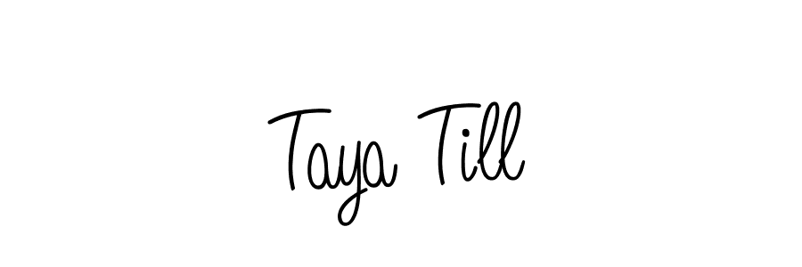 The best way (Angelique-Rose-font-FFP) to make a short signature is to pick only two or three words in your name. The name Taya Till include a total of six letters. For converting this name. Taya Till signature style 5 images and pictures png