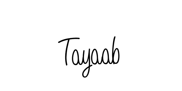 How to make Tayaab name signature. Use Angelique-Rose-font-FFP style for creating short signs online. This is the latest handwritten sign. Tayaab signature style 5 images and pictures png