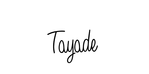 Best and Professional Signature Style for Tayade. Angelique-Rose-font-FFP Best Signature Style Collection. Tayade signature style 5 images and pictures png