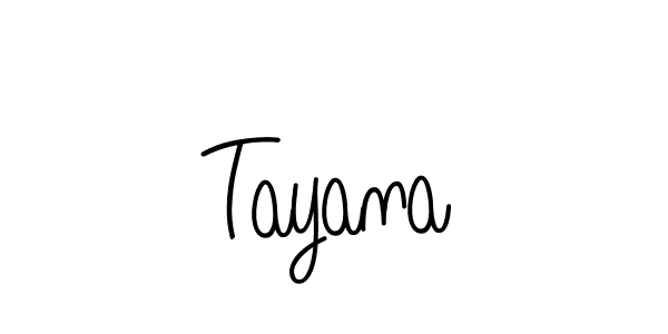 You should practise on your own different ways (Angelique-Rose-font-FFP) to write your name (Tayana) in signature. don't let someone else do it for you. Tayana signature style 5 images and pictures png