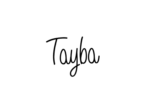 Tayba stylish signature style. Best Handwritten Sign (Angelique-Rose-font-FFP) for my name. Handwritten Signature Collection Ideas for my name Tayba. Tayba signature style 5 images and pictures png