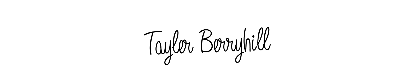 Design your own signature with our free online signature maker. With this signature software, you can create a handwritten (Angelique-Rose-font-FFP) signature for name Tayler Berryhill. Tayler Berryhill signature style 5 images and pictures png