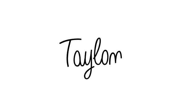 How to make Taylon name signature. Use Angelique-Rose-font-FFP style for creating short signs online. This is the latest handwritten sign. Taylon signature style 5 images and pictures png