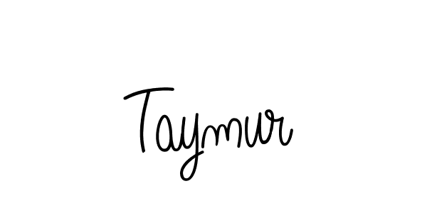 Use a signature maker to create a handwritten signature online. With this signature software, you can design (Angelique-Rose-font-FFP) your own signature for name Taymur. Taymur signature style 5 images and pictures png