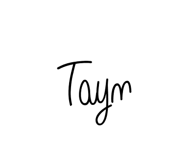 Use a signature maker to create a handwritten signature online. With this signature software, you can design (Angelique-Rose-font-FFP) your own signature for name Tayn. Tayn signature style 5 images and pictures png