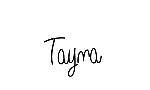 Tayna stylish signature style. Best Handwritten Sign (Angelique-Rose-font-FFP) for my name. Handwritten Signature Collection Ideas for my name Tayna. Tayna signature style 5 images and pictures png