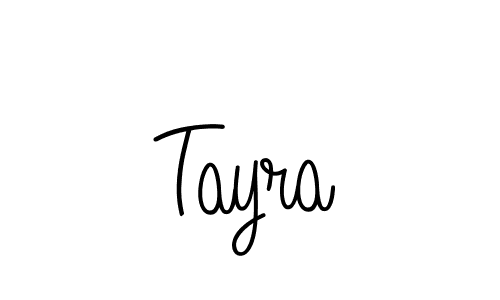 The best way (Angelique-Rose-font-FFP) to make a short signature is to pick only two or three words in your name. The name Tayra include a total of six letters. For converting this name. Tayra signature style 5 images and pictures png