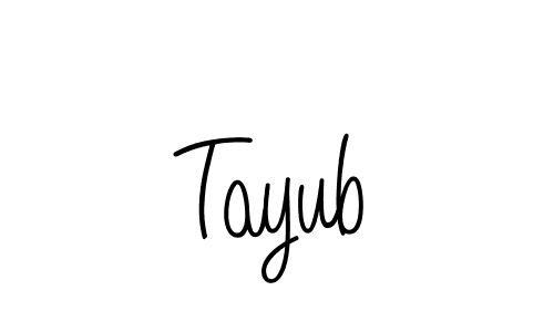 Create a beautiful signature design for name Tayub. With this signature (Angelique-Rose-font-FFP) fonts, you can make a handwritten signature for free. Tayub signature style 5 images and pictures png