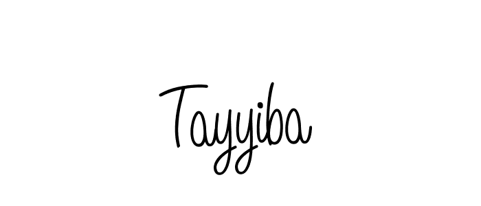 Create a beautiful signature design for name Tayyiba. With this signature (Angelique-Rose-font-FFP) fonts, you can make a handwritten signature for free. Tayyiba signature style 5 images and pictures png