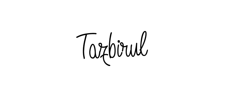 Design your own signature with our free online signature maker. With this signature software, you can create a handwritten (Angelique-Rose-font-FFP) signature for name Tazbirul. Tazbirul signature style 5 images and pictures png