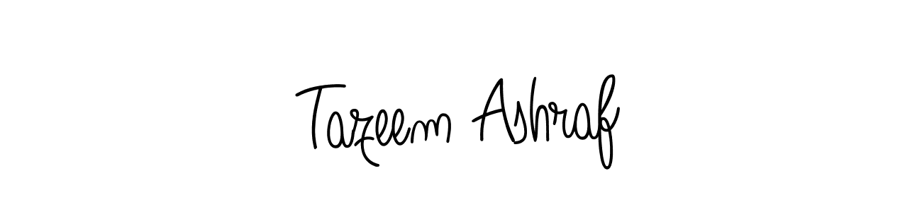 Design your own signature with our free online signature maker. With this signature software, you can create a handwritten (Angelique-Rose-font-FFP) signature for name Tazeem Ashraf. Tazeem Ashraf signature style 5 images and pictures png