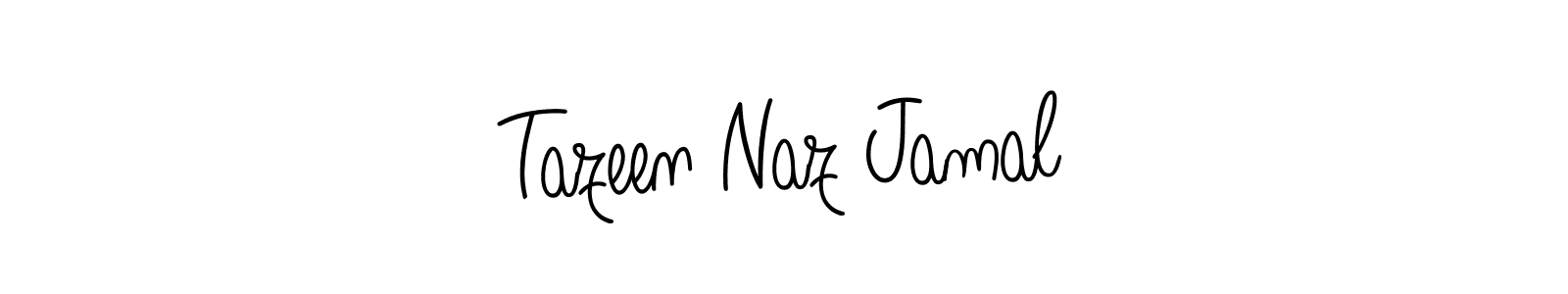The best way (Angelique-Rose-font-FFP) to make a short signature is to pick only two or three words in your name. The name Tazeen Naz Jamal include a total of six letters. For converting this name. Tazeen Naz Jamal signature style 5 images and pictures png