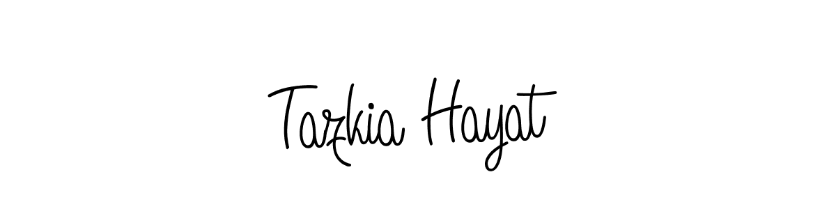 This is the best signature style for the Tazkia Hayat name. Also you like these signature font (Angelique-Rose-font-FFP). Mix name signature. Tazkia Hayat signature style 5 images and pictures png