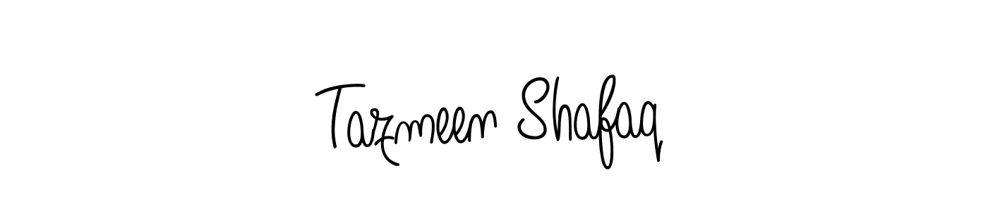 Also we have Tazmeen Shafaq name is the best signature style. Create professional handwritten signature collection using Angelique-Rose-font-FFP autograph style. Tazmeen Shafaq signature style 5 images and pictures png