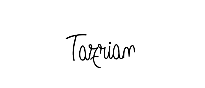 You should practise on your own different ways (Angelique-Rose-font-FFP) to write your name (Tazrian) in signature. don't let someone else do it for you. Tazrian signature style 5 images and pictures png