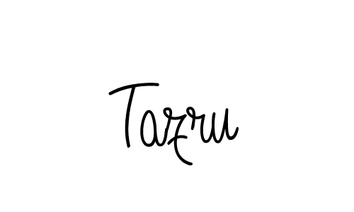 Design your own signature with our free online signature maker. With this signature software, you can create a handwritten (Angelique-Rose-font-FFP) signature for name Tazru. Tazru signature style 5 images and pictures png