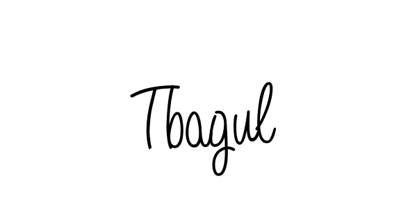 How to make Tbagul name signature. Use Angelique-Rose-font-FFP style for creating short signs online. This is the latest handwritten sign. Tbagul signature style 5 images and pictures png