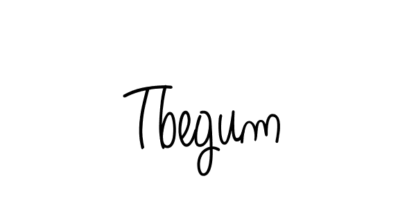 Design your own signature with our free online signature maker. With this signature software, you can create a handwritten (Angelique-Rose-font-FFP) signature for name Tbegum. Tbegum signature style 5 images and pictures png