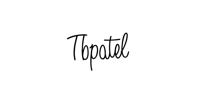 Use a signature maker to create a handwritten signature online. With this signature software, you can design (Angelique-Rose-font-FFP) your own signature for name Tbpatel. Tbpatel signature style 5 images and pictures png