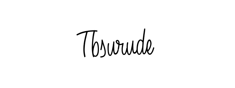 How to Draw Tbsurude signature style? Angelique-Rose-font-FFP is a latest design signature styles for name Tbsurude. Tbsurude signature style 5 images and pictures png