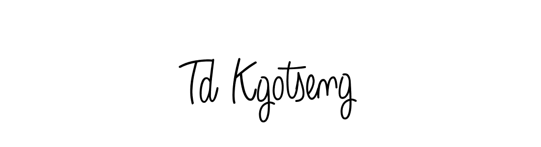 How to make Td Kgotseng signature? Angelique-Rose-font-FFP is a professional autograph style. Create handwritten signature for Td Kgotseng name. Td Kgotseng signature style 5 images and pictures png