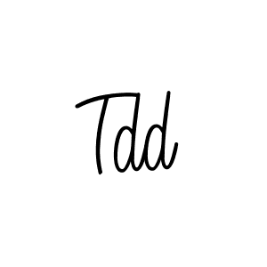 How to make Tdd signature? Angelique-Rose-font-FFP is a professional autograph style. Create handwritten signature for Tdd name. Tdd signature style 5 images and pictures png