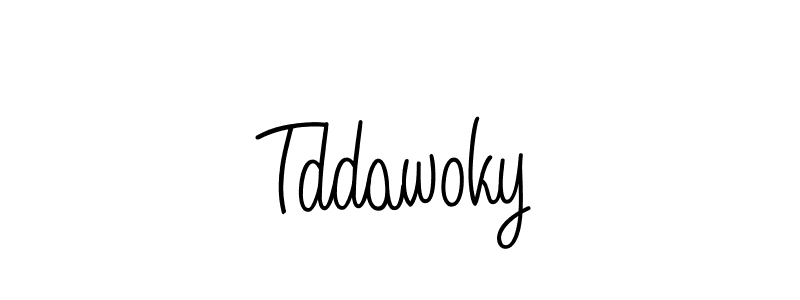 Also we have Tddawoky name is the best signature style. Create professional handwritten signature collection using Angelique-Rose-font-FFP autograph style. Tddawoky signature style 5 images and pictures png